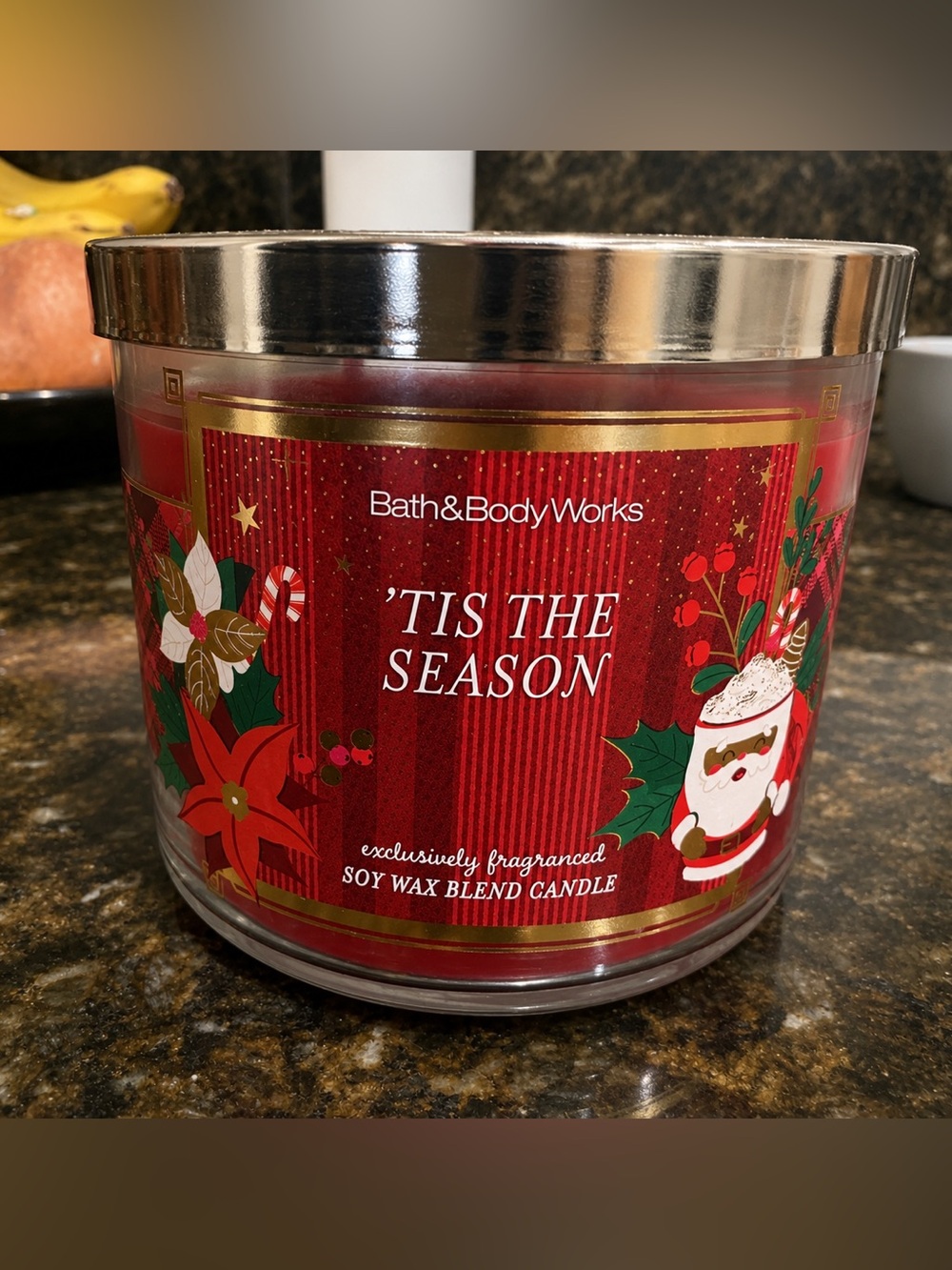 Bath & Body Works 'Tis The Season Red Candle